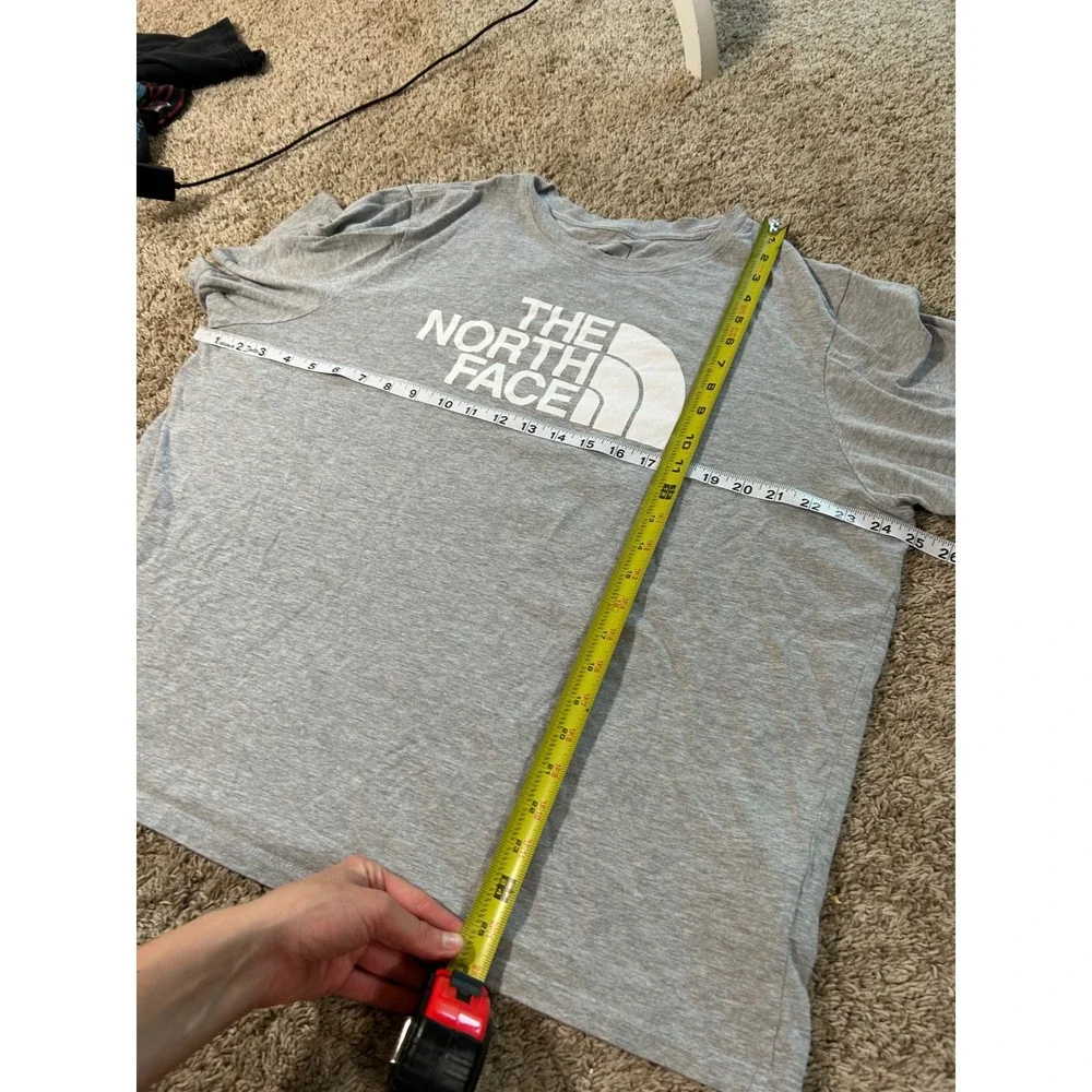 The North Face Womens XXL Heather Gray Graphic Logo Short Sleeve T-Shirt Tee - Picture 6 of 6